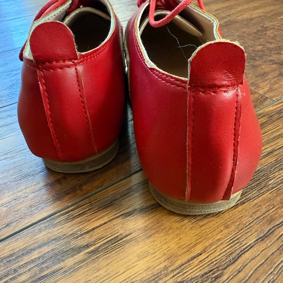 Vintage Leather Red Oxford Shoes | Size 38 (7.5) - Picture 6 of 9